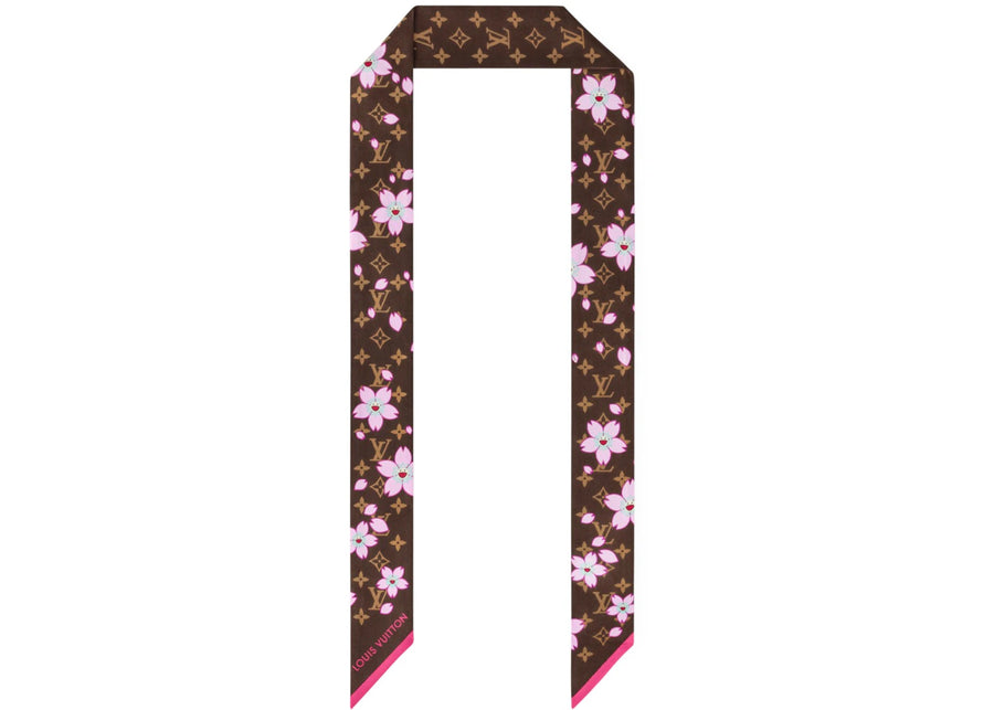 Louis Vuitton x Takashi Murakami Monogram Fleur de Cerisier Bandeau BB Brun Sakura