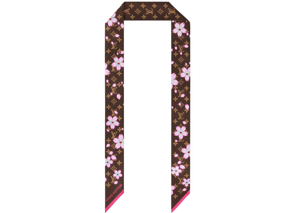 Louis Vuitton x Takashi Murakami Monogram Cherry Blossom Bandeau BB Sakura Brown