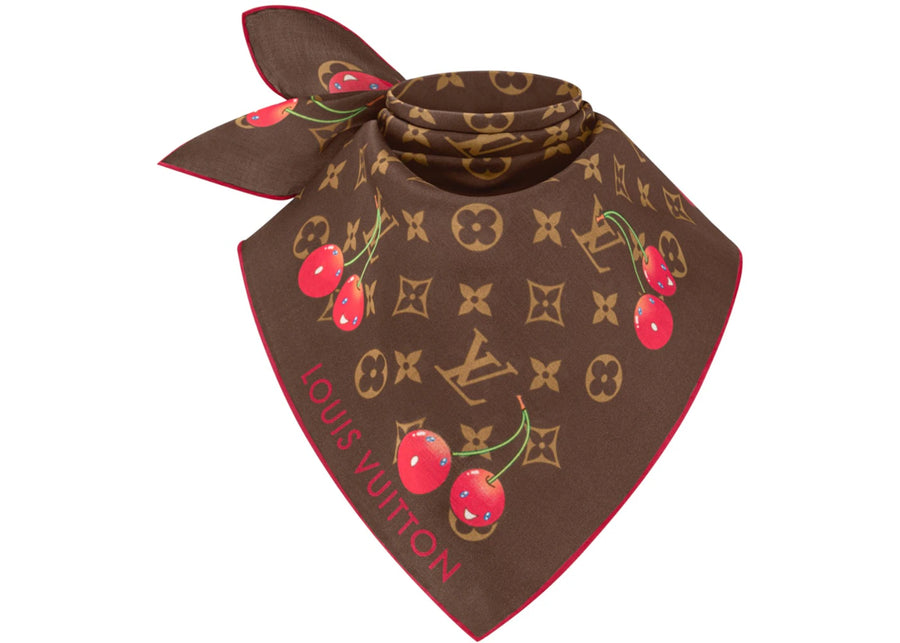 Louis Vuitton x Takashi Murakami Monogram Cherry Square 55 Marron