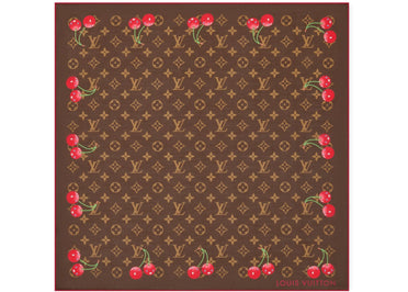Louis Vuitton x Takashi Murakami Monogram Cherry Square 55 Brown