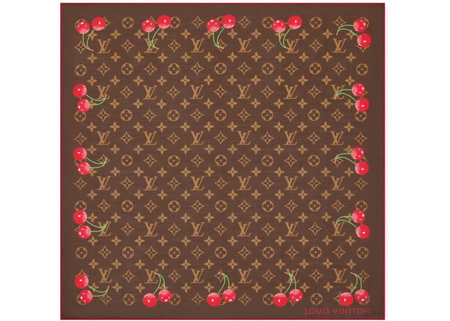 Louis Vuitton x Takashi Murakami Monogram Cherry Square 55 Marron