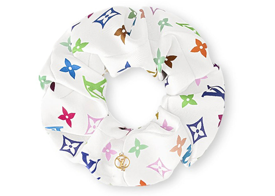 Louis Vuitton x Takashi Murakami Monogram Multicolor Chouchou White Multicolored