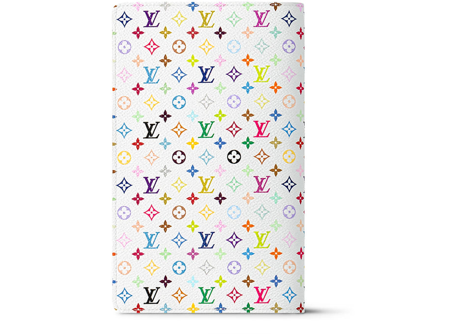 Louis Vuitton x Takashi Murakami Monogram Multicolor Emily Notebook Cover MM White Multicolored