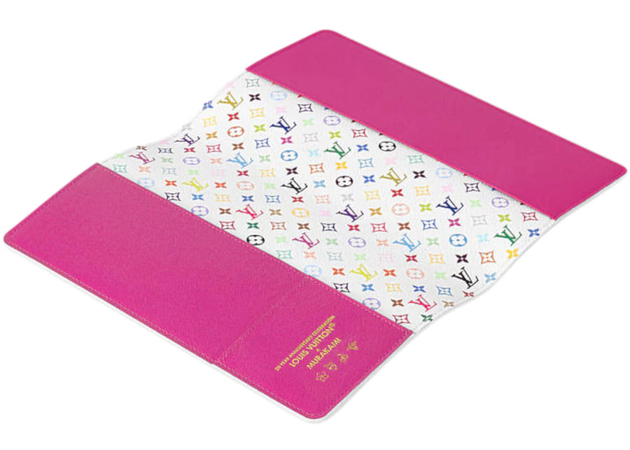 Louis Vuitton x Takashi Murakami Monogram Multicolor Emily Notebook Cover MM White Multicolored