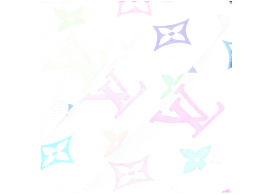 Louis Vuitton x Takashi Murakami Monogram Multicolor Shawl White Multicolored