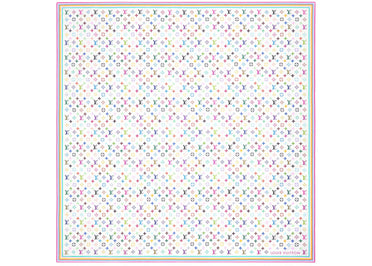 Louis Vuitton x Takashi Murakami Monogram Multicolor Shawl White Multicolored