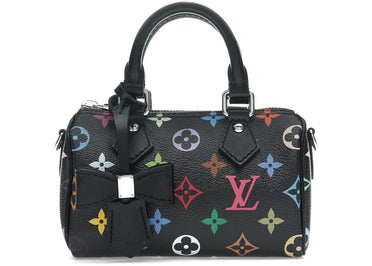 Louis Vuitton x Takashi Murakami Nano Speedy Black Multicolored