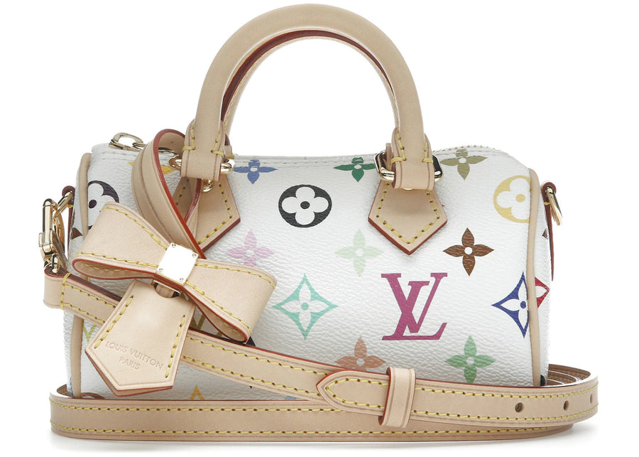 Louis Vuitton x Takashi Murakami Nano Speedy Blanc Multicolore