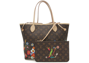 Louis Vuitton x Takashi Murakami Neverfull MM Superflat Monogram