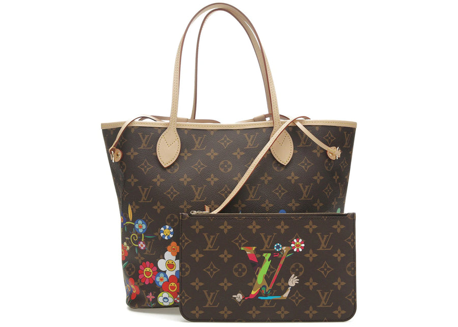 Louis Vuitton x Takashi Murakami Neverfull MM Superflat Monogramme