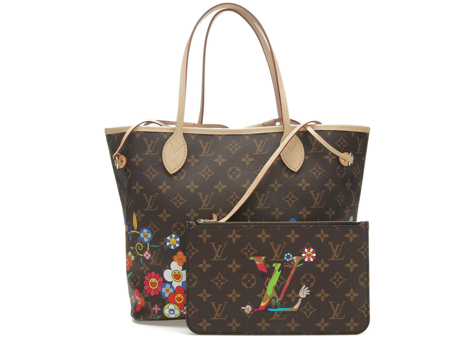 Louis Vuitton x Takashi Murakami Neverfull MM Superflat Monogram