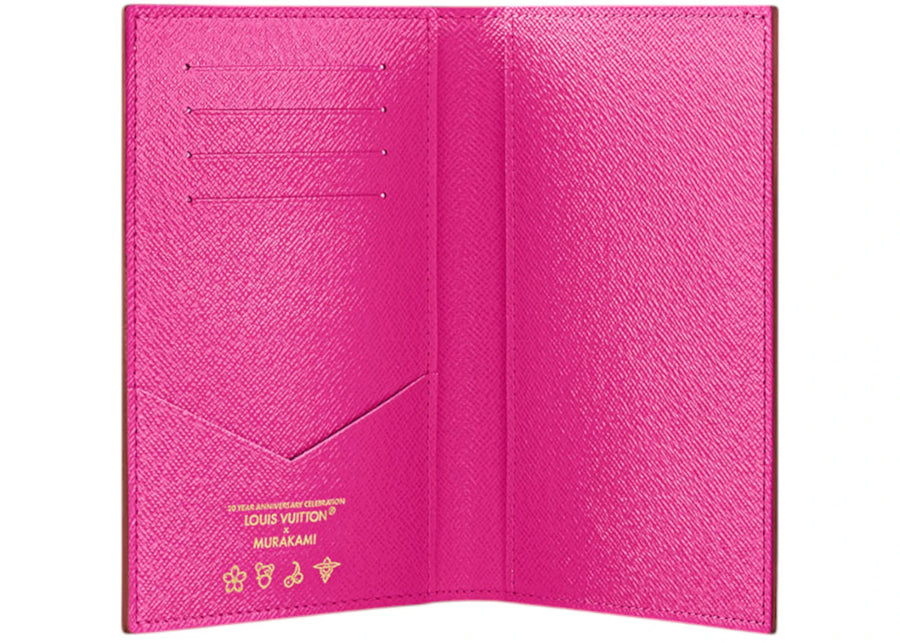 Louis Vuitton x Takashi Murakami Passport Cover White Multicolored