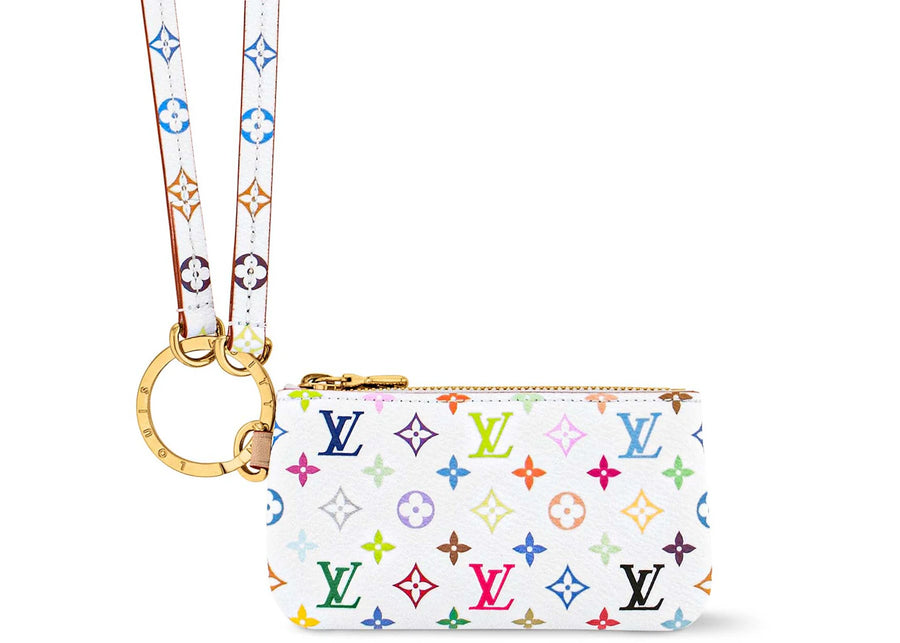 Support de téléphone Louis Vuitton x Takashi Murakami blanc multicolore