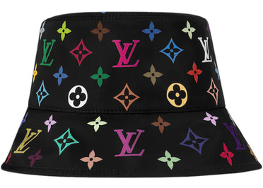 Louis Vuitton x Takashi Murakami Reversible Superflat Bucket Hat Black