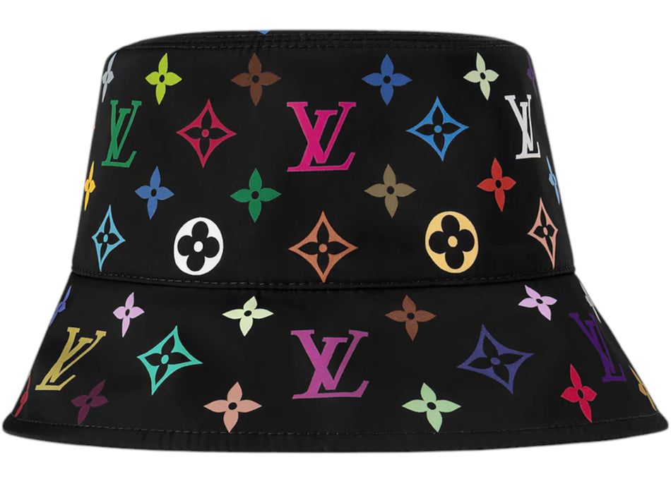 Louis Vuitton x Takashi Murakami Reversible Superflat Bucket Hat Black