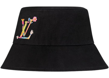 Louis Vuitton x Takashi Murakami Reversible Superflat Bucket Hat Black