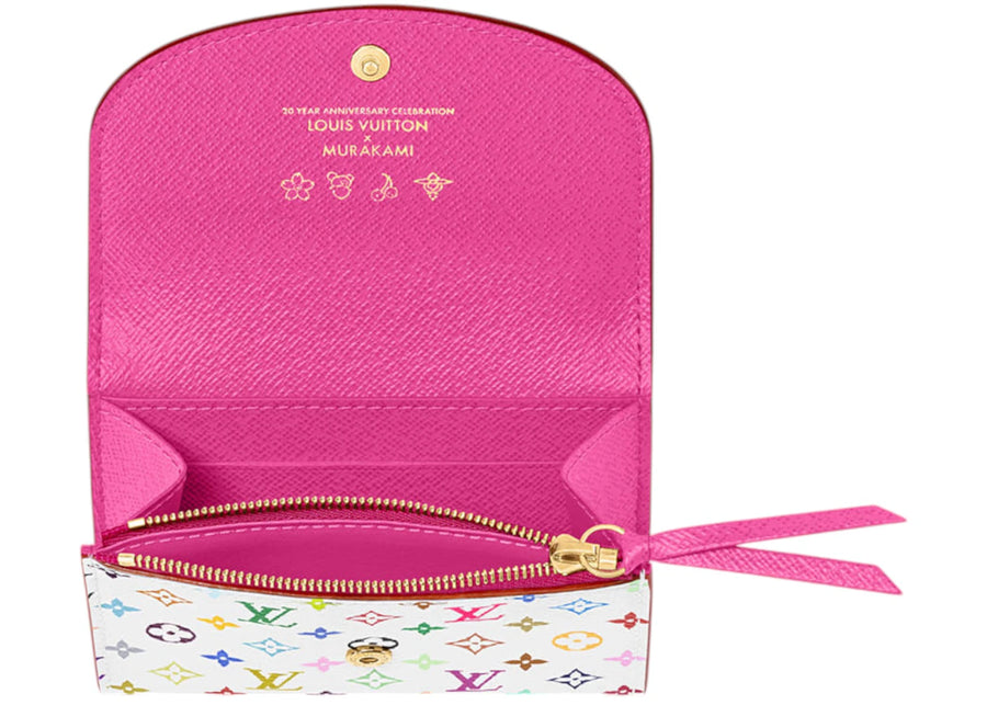 Louis Vuitton x Takashi Murakami Rosalie Coin Purse White Multicolored