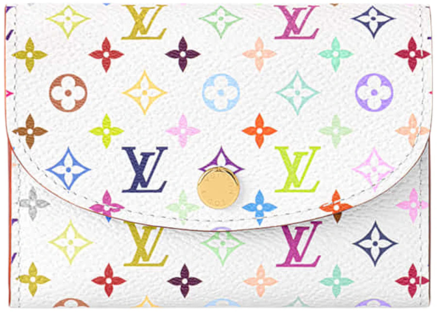 Louis Vuitton x Takashi Murakami Rosalie Coin Purse White Multicolored