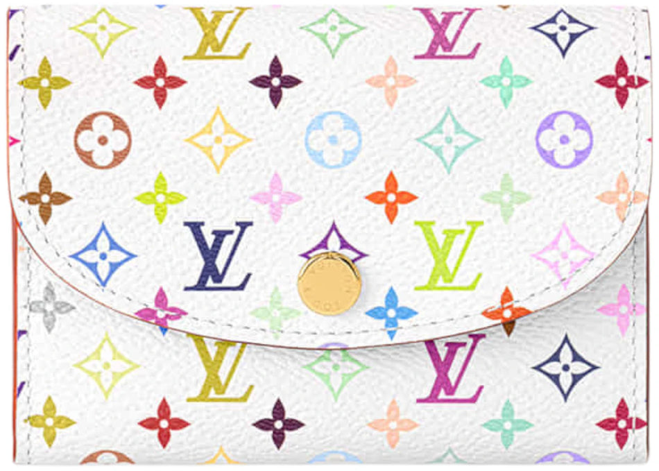 Louis Vuitton x Takashi Murakami Rosalie Coin Purse White Multicolored