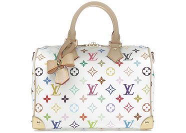 Louis Vuitton x Takashi Murakami Speedy Bandouliere 25 White Multicolored