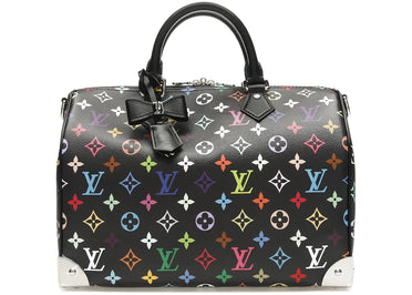 Louis Vuitton x Takashi Murakami Speedy Soft 30 Black Multicolored