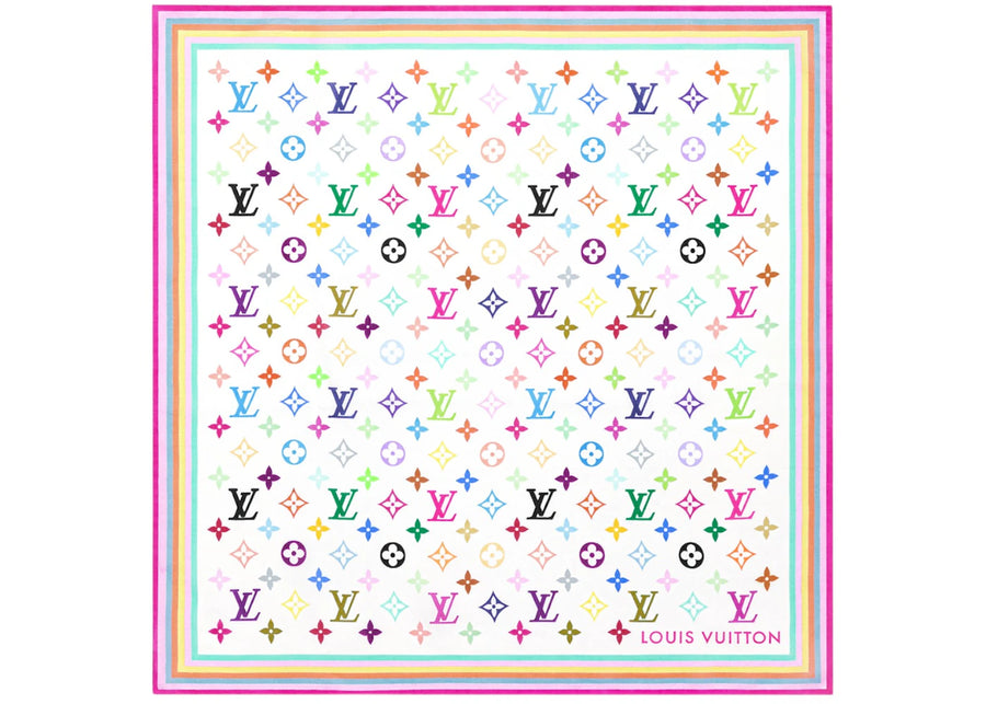 Louis Vuitton x Takashi Murakami Square 55 Blanc Multicolore