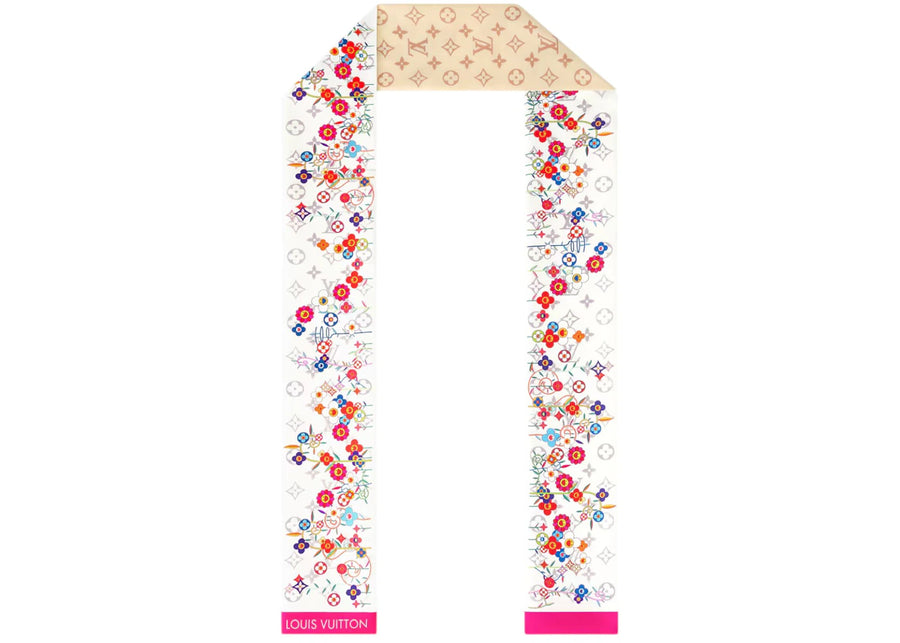 Louis Vuitton x Takashi Murakami Superflat Monogram Bandeau Blanc