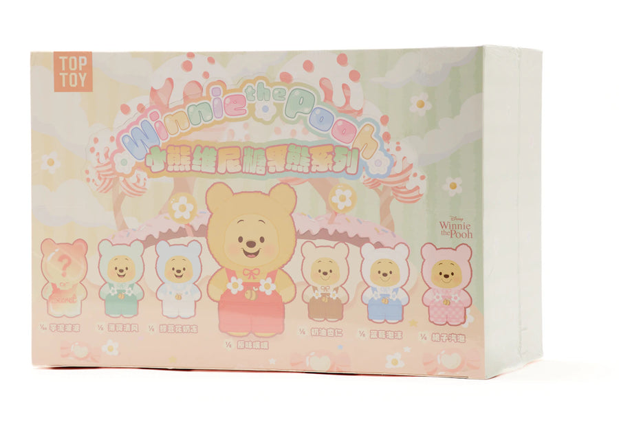 Miniso Top Toy Disney Winnie l'Ourson Série Bonbons Peluche Vinyle Boîte Scellée (6 Boîtes Surprises)