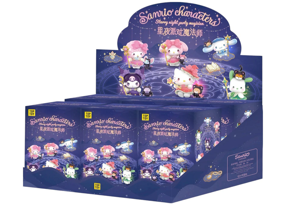 Miniso Top Toy Sanrio Starry Night Party Magician Series Figure Sealed Case (6 Blind Box)