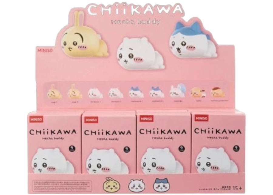 Miniso Top Toy x Chiikawa Hechat Buddy Series Figurine Boîte scellée (8 boîtes surprises)