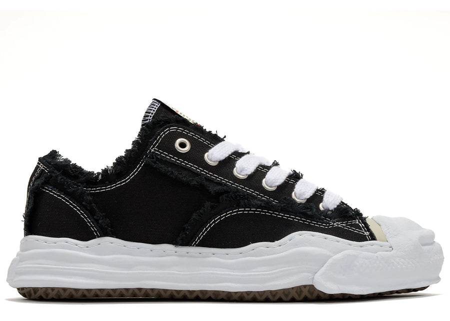 Maison Mihara Yasuhiro Hank OG Sole Canvas Low Effiloché Noir
