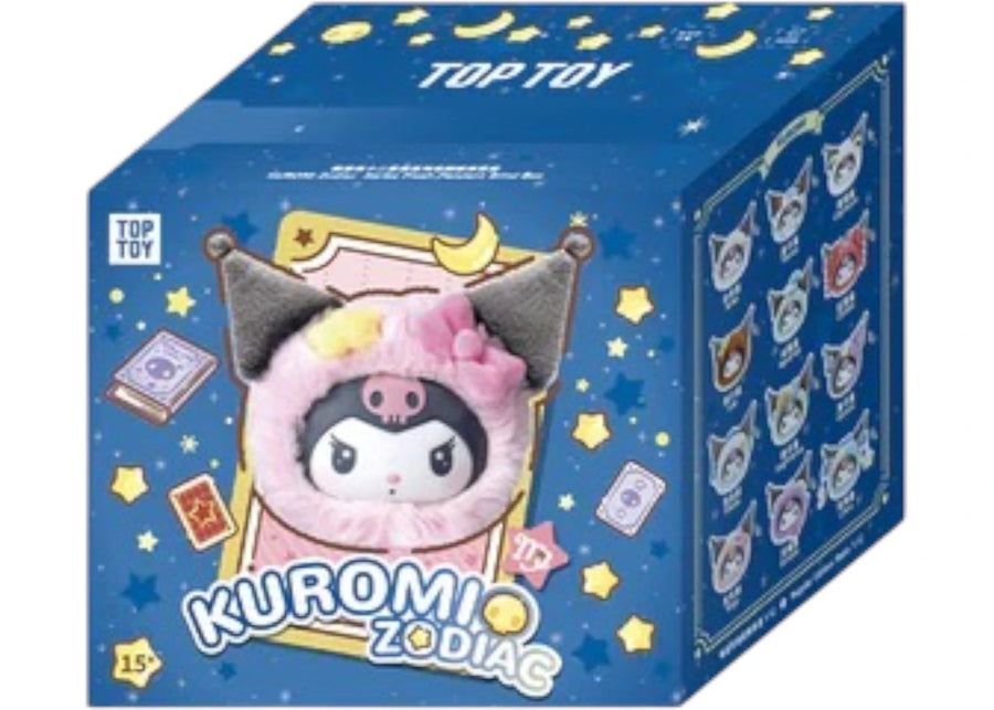 Peluche Miniso Kuromi série Zodiaque en vinyle, boîte surprise individuelle