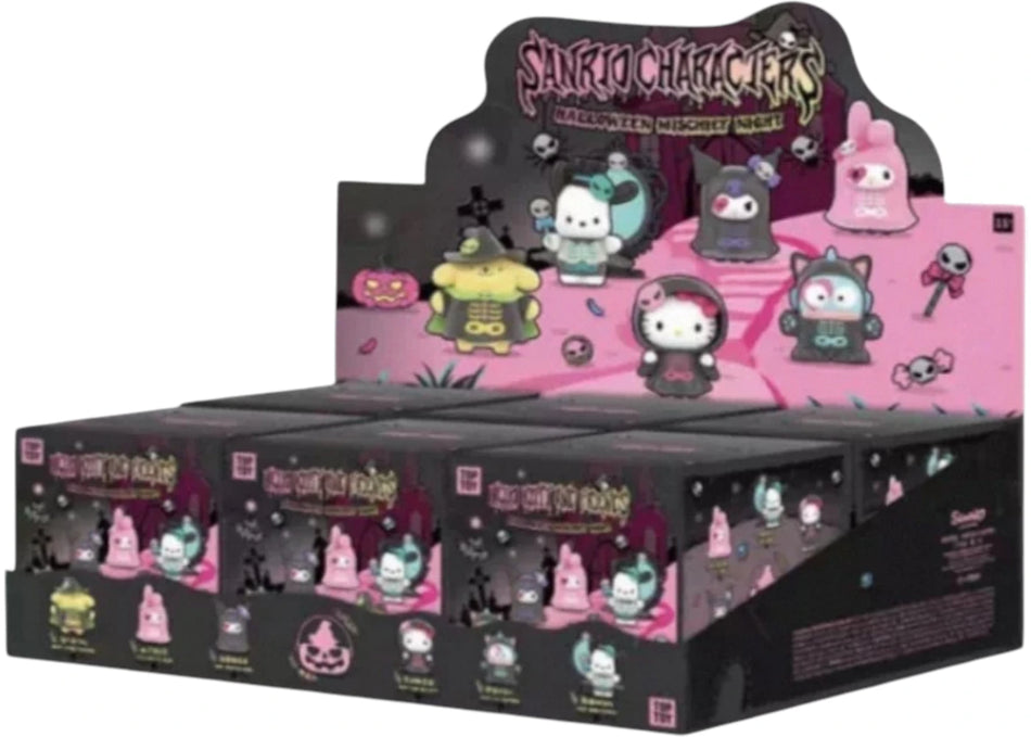 Miniso SANRIO Halloween Mischief Night Serires Figures Sealed Case (6 Blind Box)