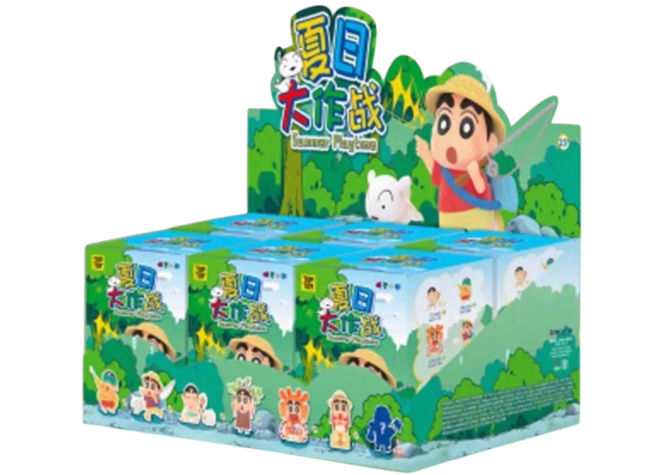 Miniso Top Toy Crayon Shin Chan Summer Playtime Series Figure Sealed Case (6 Blind Box)