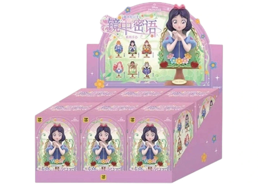 Miniso Top Toy Disney Princess Mirror Secret Message Series Boîte scellée (6 boîtes surprises)