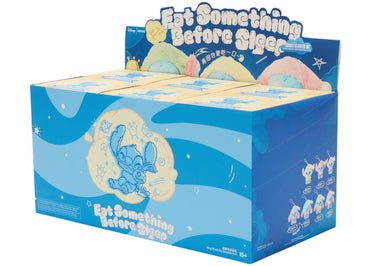 Miniso Top Toy Disney Stitch Eating Something Before Sleep Plush Keychain Sealed Case (6 Blind Box)