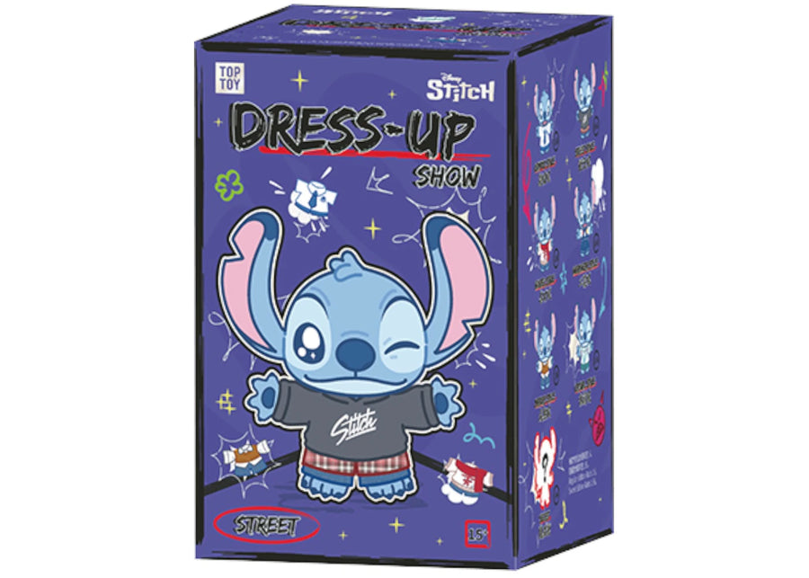 Miniso Top Toy Disney Stitch Dress Up Show en peluche, boîte surprise individuelle