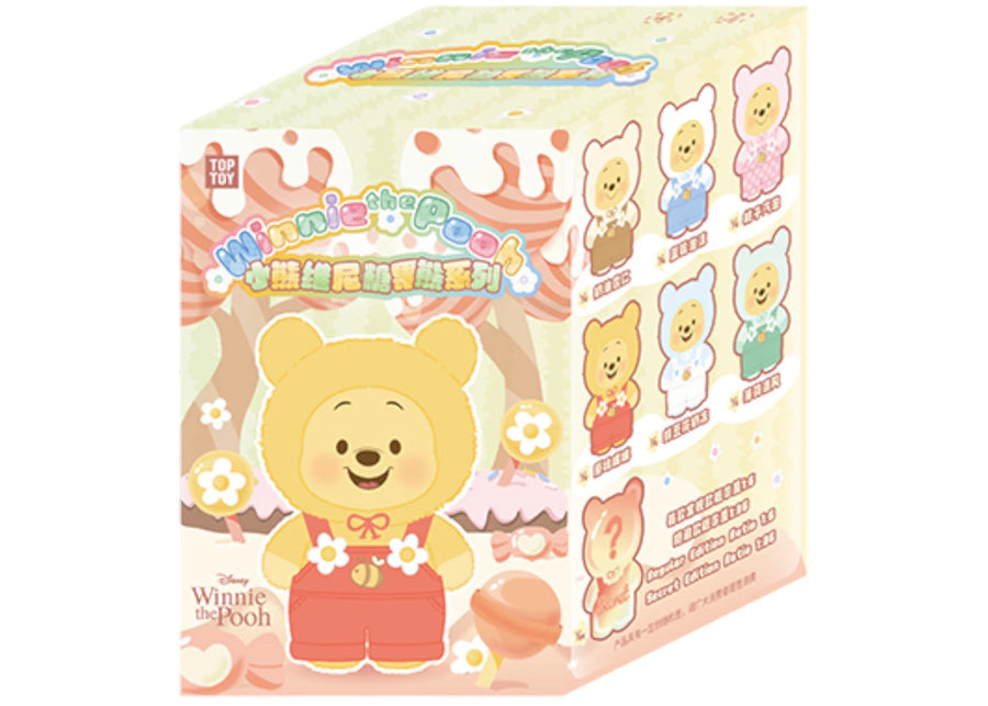 Miniso Top Toy Disney Winnie l'Ourson Série Bonbons Peluche Vinyle Boîte Surprise Unique