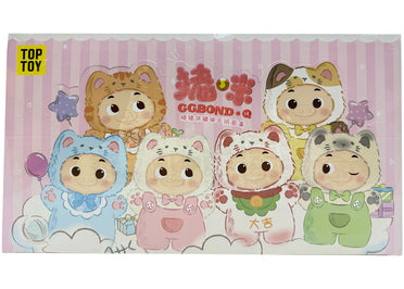 Miniso Top Toy GG BOND Cat Soft Plush Keychains Sealed Case (6 Blind Box)
