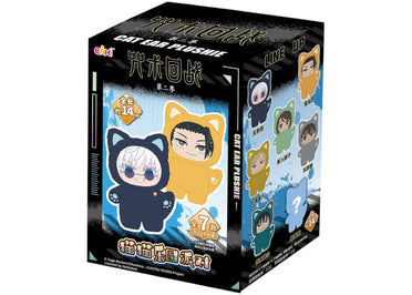 Miniso Top Toy Jujutsu Kaisen Cat Ear Plushie Series Keychains Single Blind Box