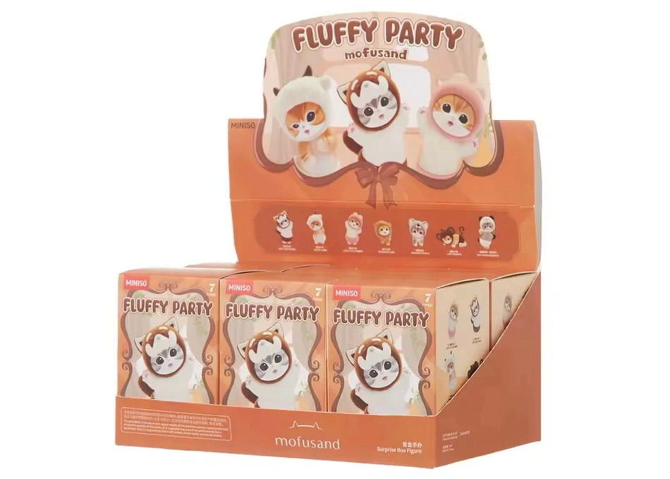 Miniso Top Toy Mofusand Fluffy Party Figure Sealed Case (6 Blind Box)