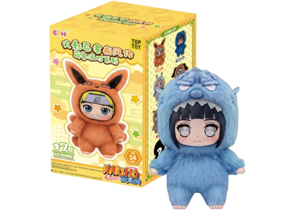 Miniso Top Toy Naruto Beast Party Hinata Hyuga Plush Keychains