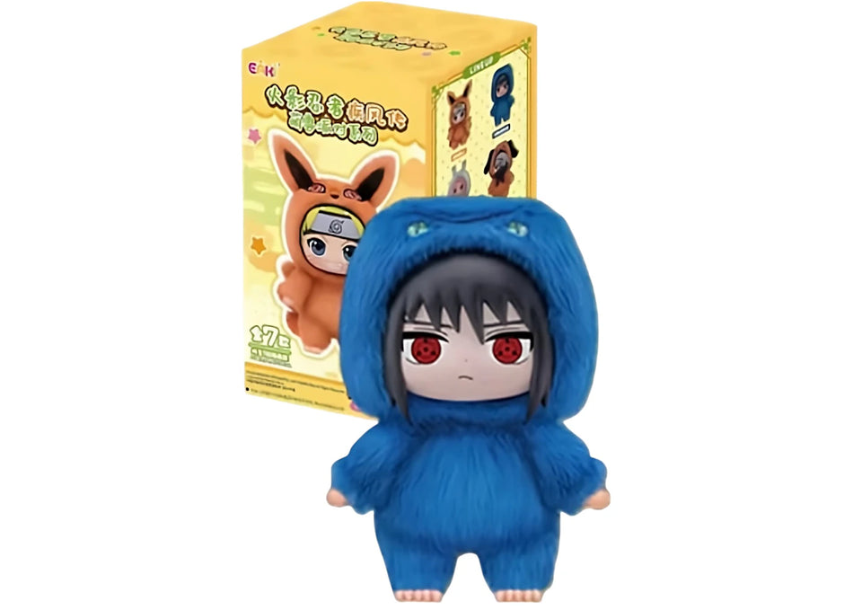 Miniso Top Toy Naruto Beast Party Sasuke Uchiha Plush Keychains