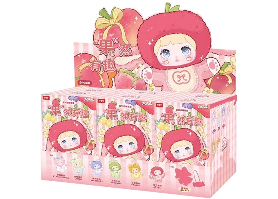Miniso Top Toy Nommi Interesting Funny Fruits Series Plush Sealed Case (6 Blind Boxes)
