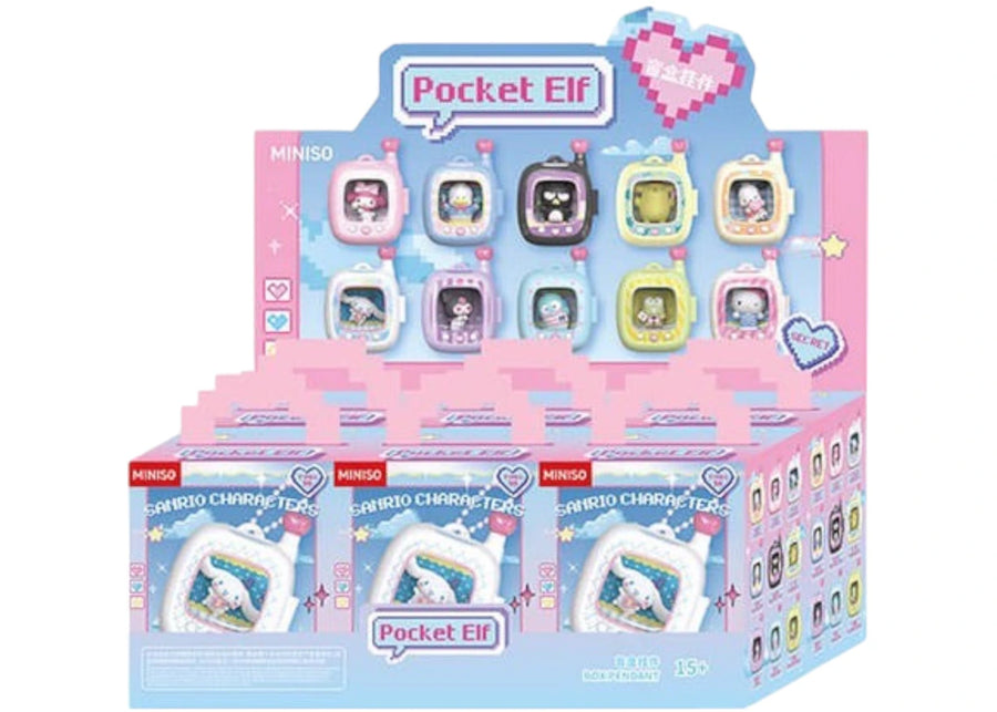 Miniso Top Toy Sanrio Personnage Pocket Elf Series Pendentif Boîte Scellée (9 Boîtes Surprises)