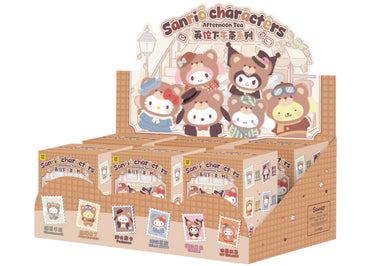 Miniso Top Toy Sanrio Characters Afternoon Tea Series Vinyl Plush Keychains Sealed Case (6 Blind Box)