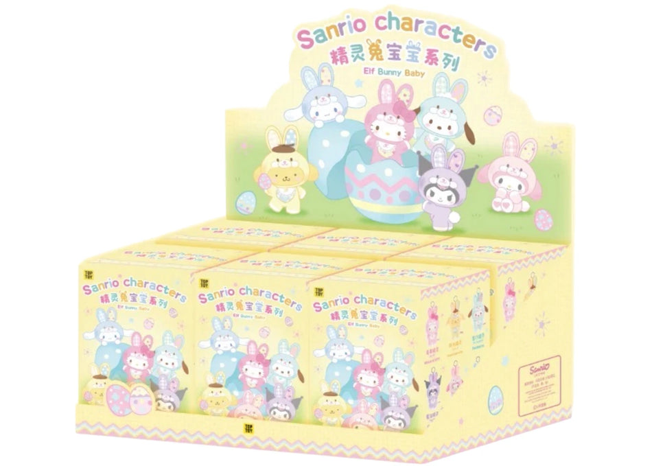 Miniso Top Toy Sanrio Characters Elf Bunny Baby Vinyl Plush Keychain Sealed Case (6 Blind Box)