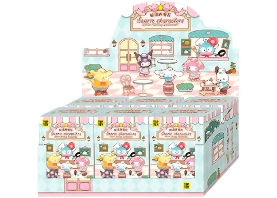 Miniso Top Toy Sanrio Characters Roller Skating Restaurant Series Boîte scellée (6 boîtes surprises)