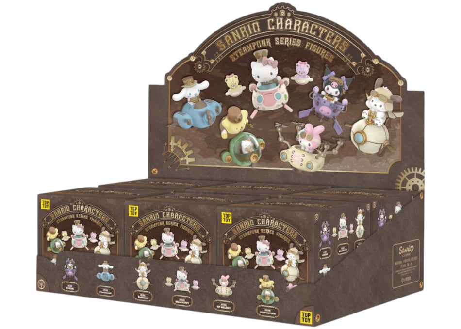 Miniso Top Toy Sanrio Characters Steampunk Series Figure Sealed Case (6 Blind Box)