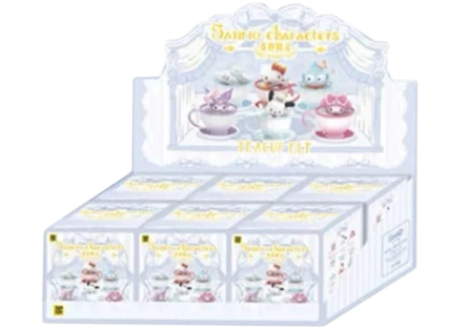 Figurines Miniso Top Toy Sanrio Characters Teacup Elf Series, boîte scellée (6 boîtes surprises)